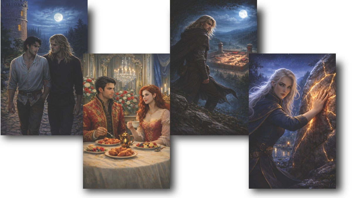 Full-page color illustrations included in the Talons & Treason special edition ebook